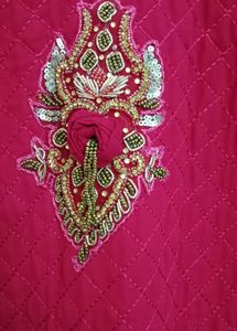 New Maroon Frock(Sleeves Available)