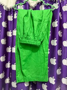 Elegant Green Embroidered Kurta Set( Now At 750)