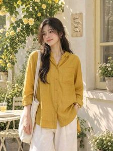 New with tag Korean Stylish Mustard Yellow Button-
