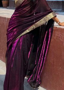 Embellished Silk blend Saree