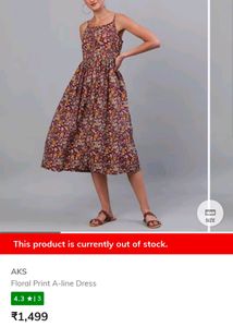 KALAMKARI FLORAL PRINT DRESS