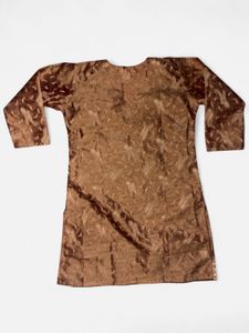 Beautiful Brown Embroidered Kurta