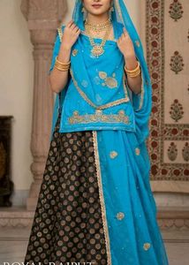 Blue & Black Rajputi Poshak