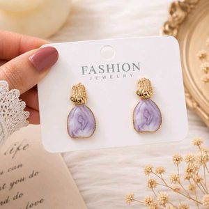 Elegant Marble Stone Earrings