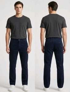 Men's Navy Corduroy Pants