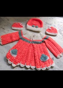 ♥️Offer Crochet Baby Outfit Set