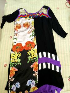 Colorful Statement Kurta With Sequins