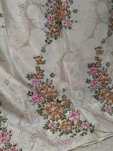 Elegant Floral Print Dress Material