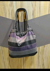 Striped Hobo Bag