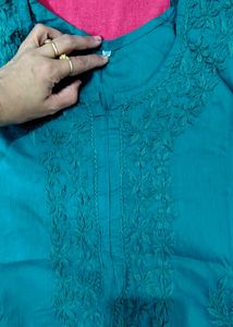 new deep raama green lakhnavi kurti