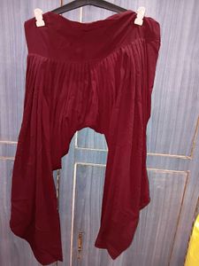 Elegant Maroon Kurta with Patiala Pants