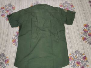 Men's Olive Green Short Sleeve Shirt
