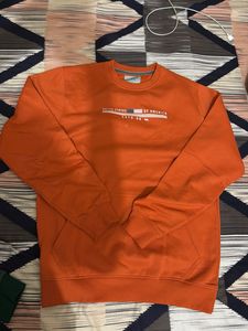 Orange Sweatshirt with USA graphic
