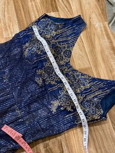 smSAKE 🚨🚨Sparkling Navy Blue Ethnic Gown
