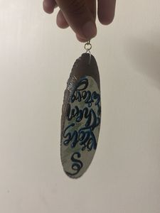 stary night hand painted Keychain