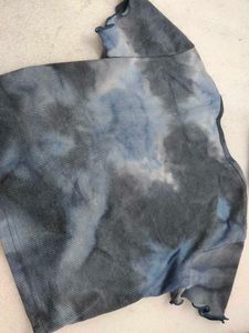 Tie-Dye Ruched Crop Top