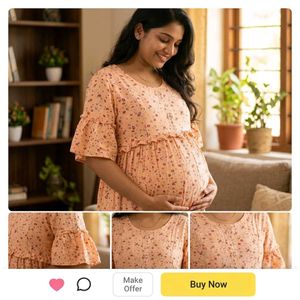 Maternity Feeding Midi Dress