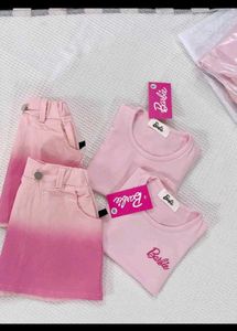 Pink Barbie Top with Lace Sleeves