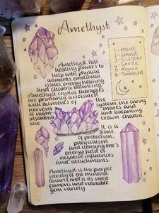 whimsgoth amethyst necklace (healing crystal)