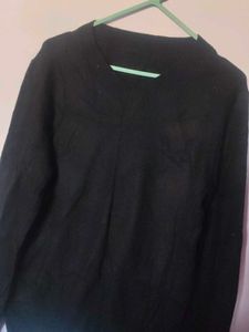 Classic Black V-Neck Sweater