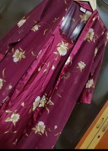 Burdungy Color Nighty For 38 Bust