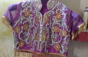 Elegant Purple Indian Dress