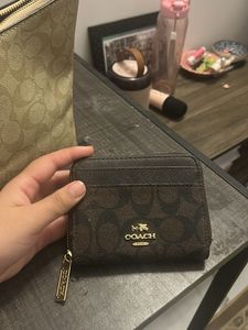 Coach Signature Zip Wallet