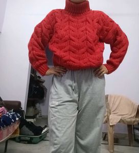 Chunky Knit Turtleneck Sweater