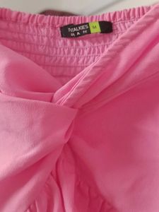 Tokyo Talkies Pink Peplum Top
