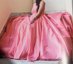 Elegant Peach Ethnic Gown (boutique stitched)
