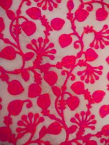 Vibrant Pink Floral embroidery Kurta