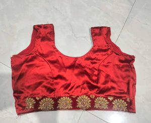 Red Embroidered Blouse