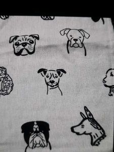1 Cute Dog Print Fabric cleaning Cloth