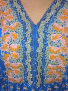 Embroidered Blue Tunic