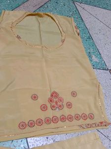 Elegant Yellow  Rajputi poshak