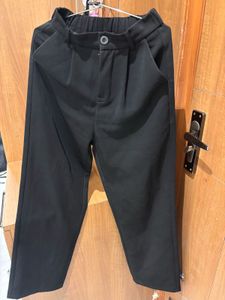 Black High Waist Trousers/Pants