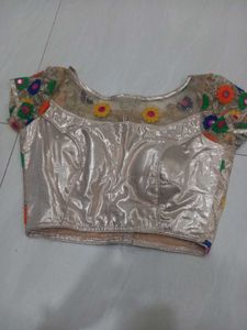 Embellished Net Sleeve Blouse
