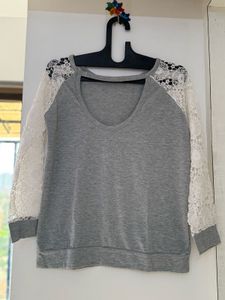 Lace Sleeve Top