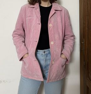 Sale !!Pink Suede Jacket