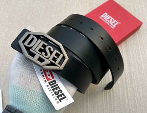 Diesel Black Leather Belt