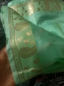 Elegant Green saree with blouse