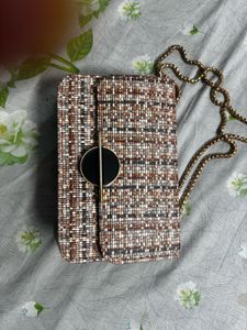 Stylish Tweed Crossbody Bag