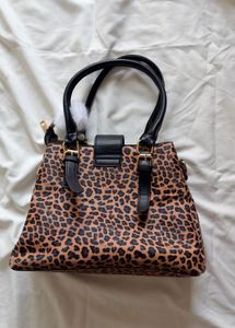 Vintage Leopard Print Handbag