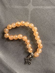 Set of 4 Beaded Bracelets with Charm