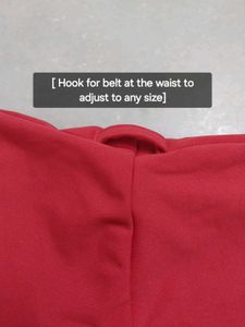Girls Red Cold Shoulder Dress