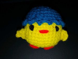 crotchet mini chick