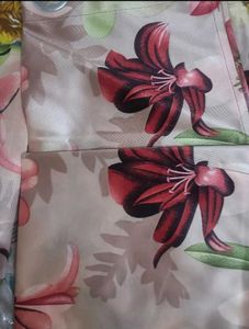 Pack Of 4 Floral Print Window Curtains