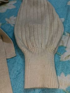 Ribbed Wrap Style Knit To