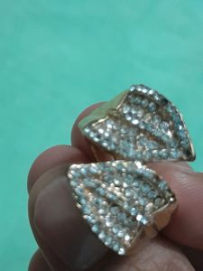 Sparkling Leaf Ring