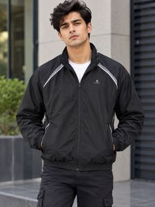 Men's Black Track Jacket